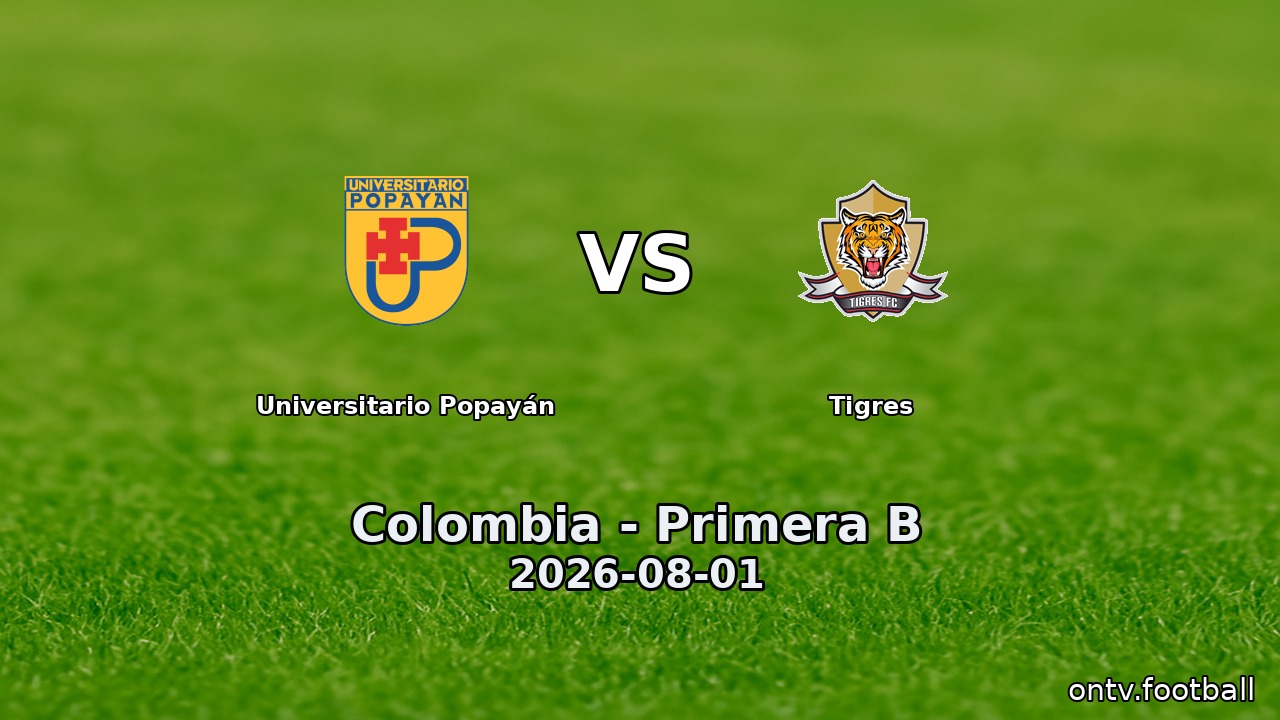 Universitario Popayán vs Tigres