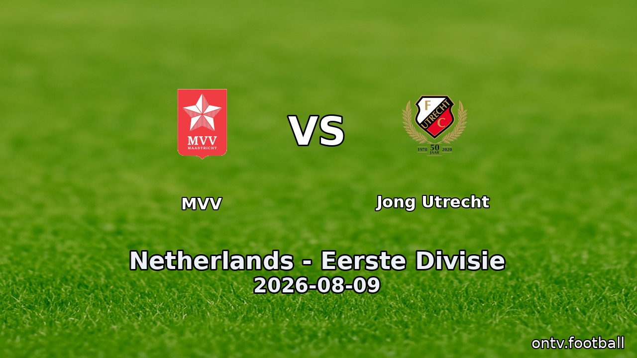 MVV vs Jong Utrecht
