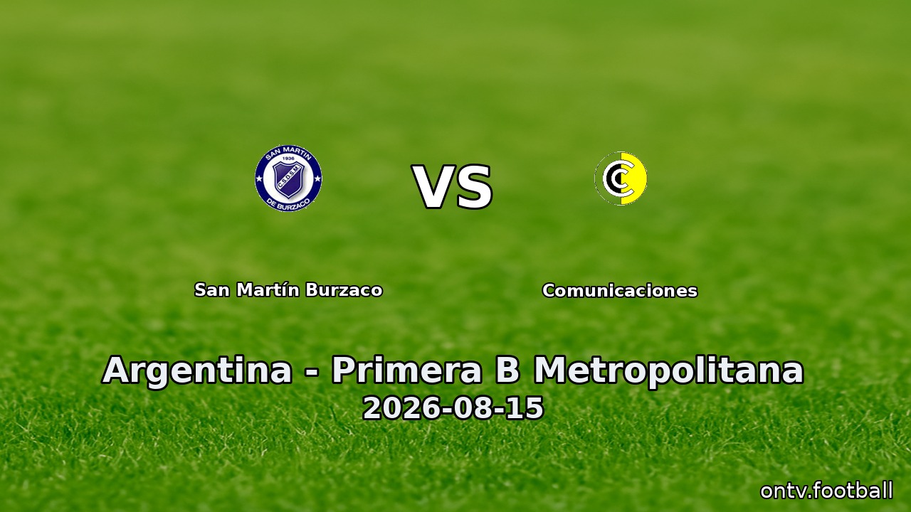 San Martín Burzaco vs Comunicaciones