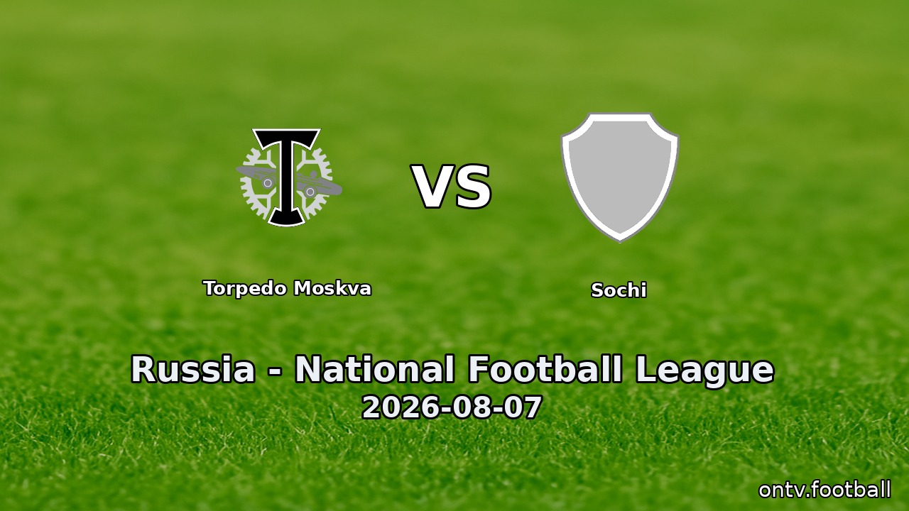 Torpedo Moskva vs Sochi