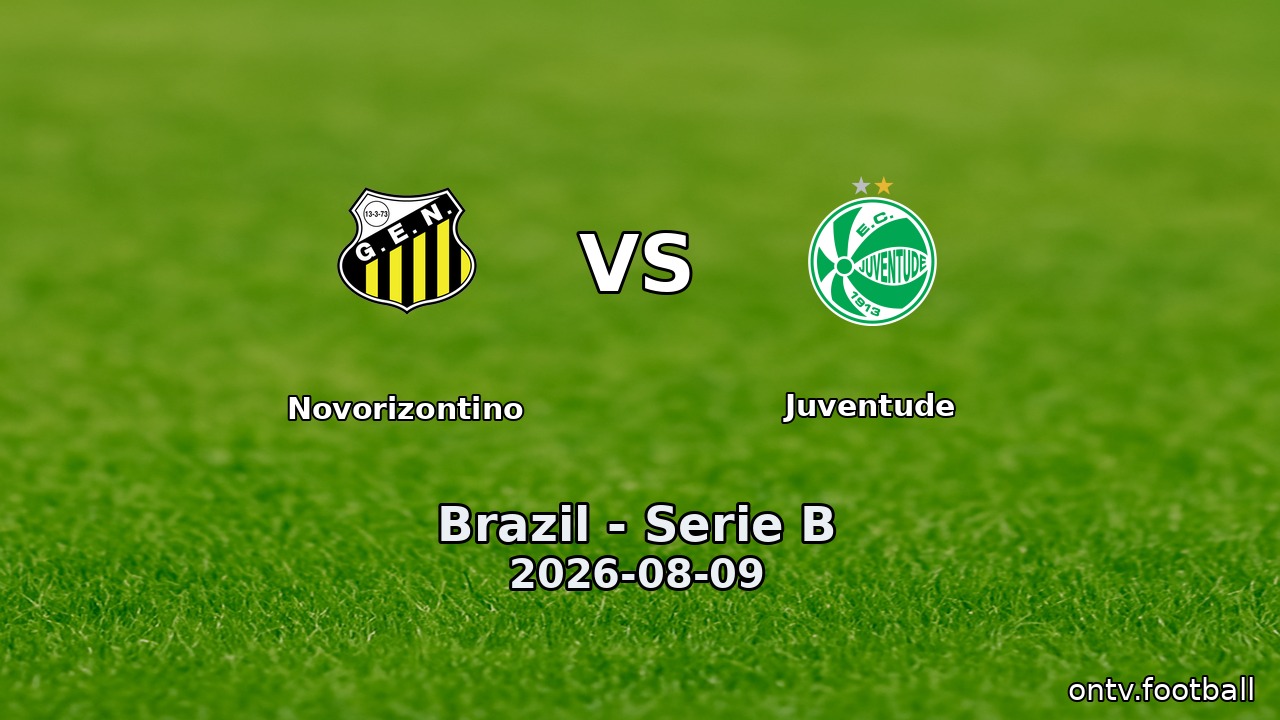 Novorizontino vs Juventude