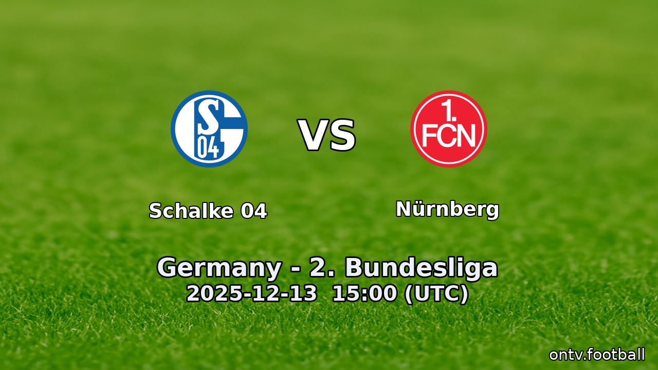 Schalke 04 vs Nürnberg