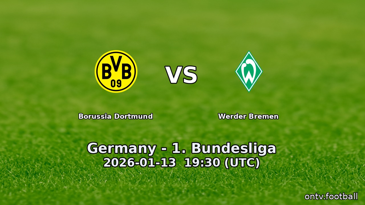 Borussia Dortmund vs Werder Bremen