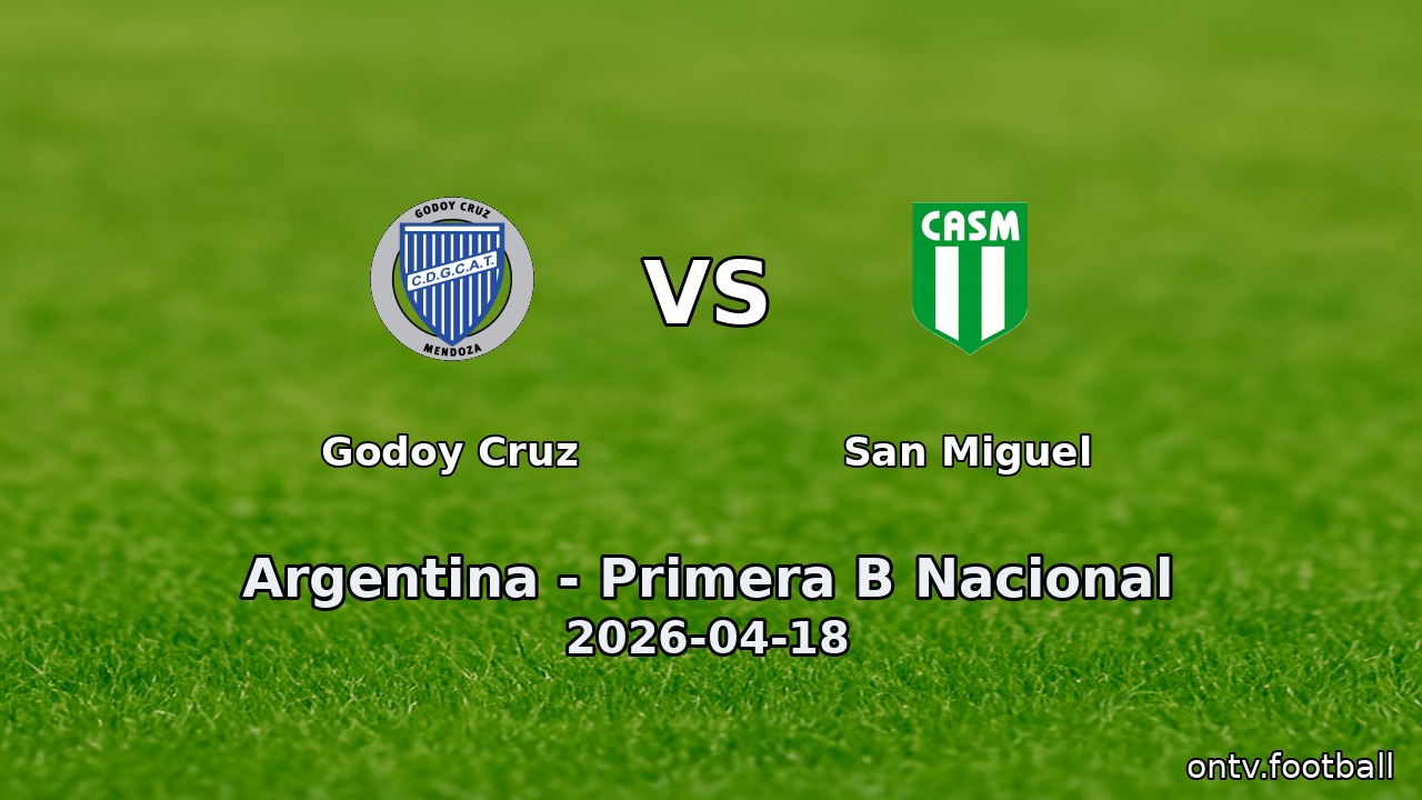 Godoy Cruz vs San Miguel