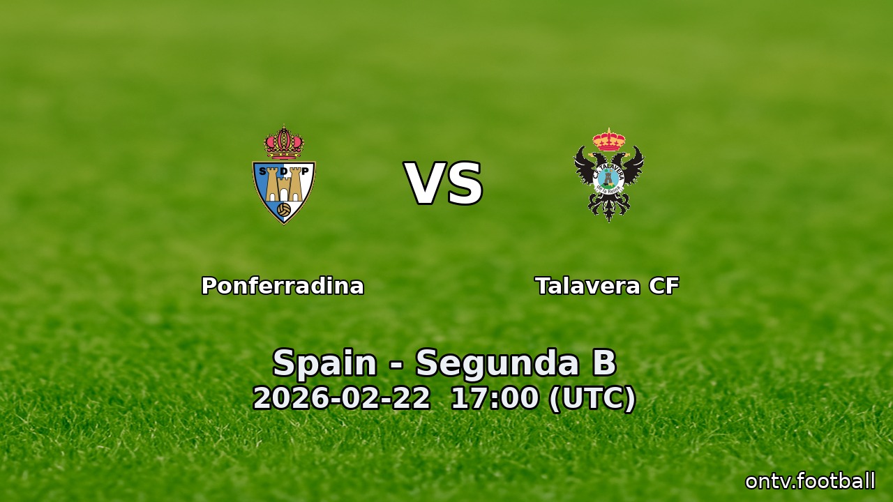 Ponferradina vs Talavera CF
