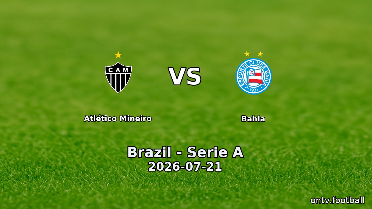 Atlético Mineiro vs Bahia