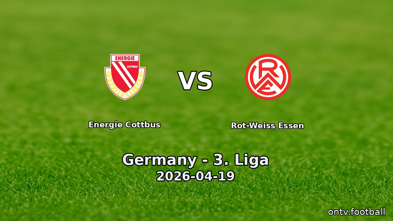Energie Cottbus vs Rot-Weiss Essen