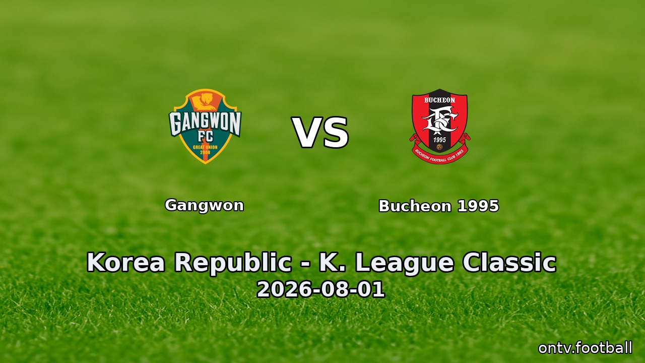 Gangwon vs Bucheon 1995