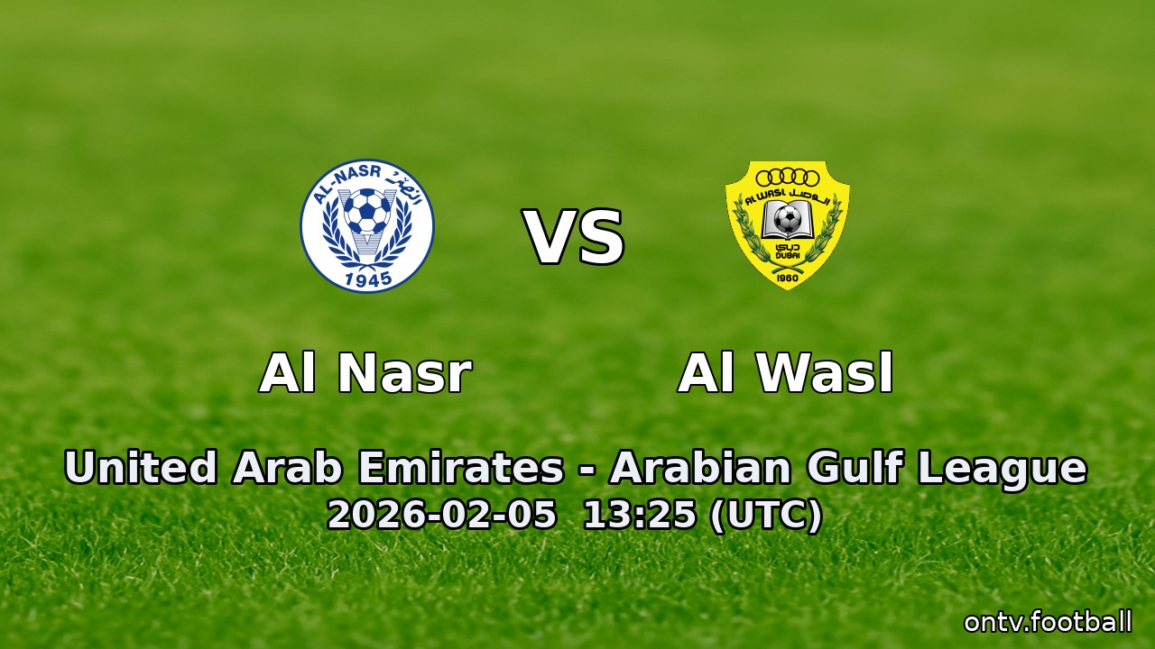 Al Nasr vs Al Wasl