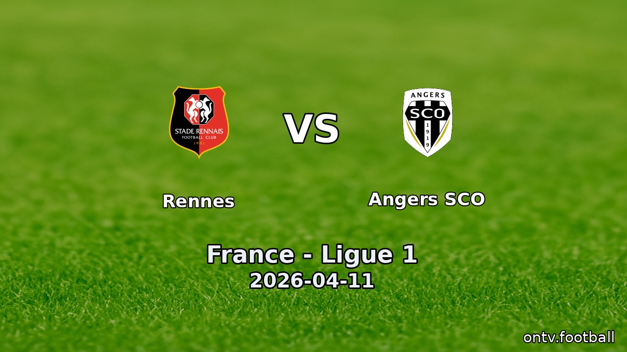 Rennes vs Angers SCO