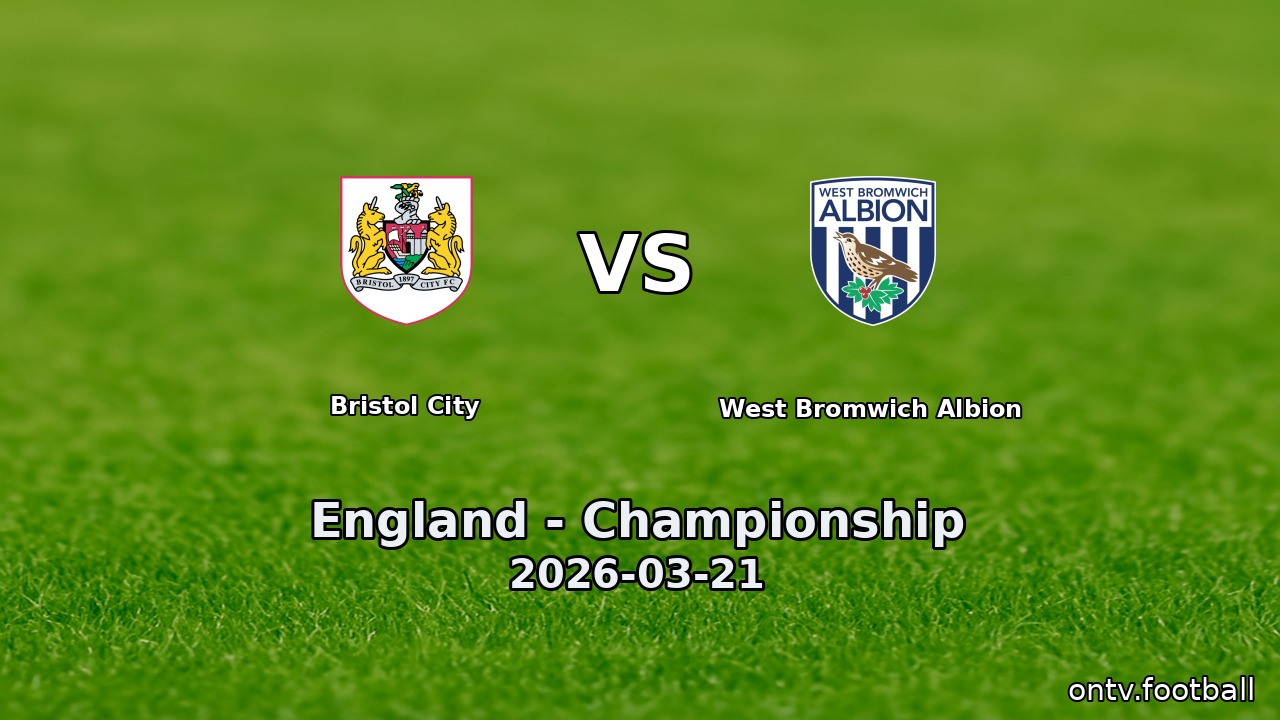 Bristol City vs West Bromwich Albion