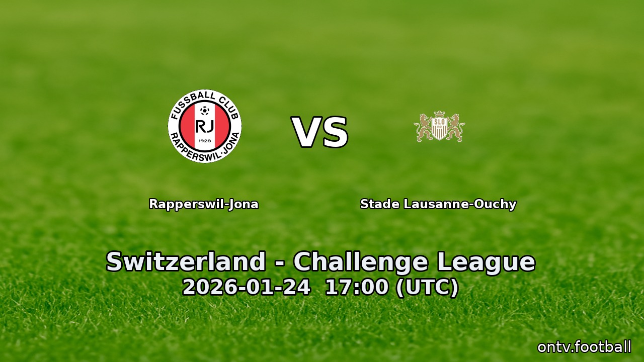 Rapperswil-Jona vs Stade Lausanne-Ouchy