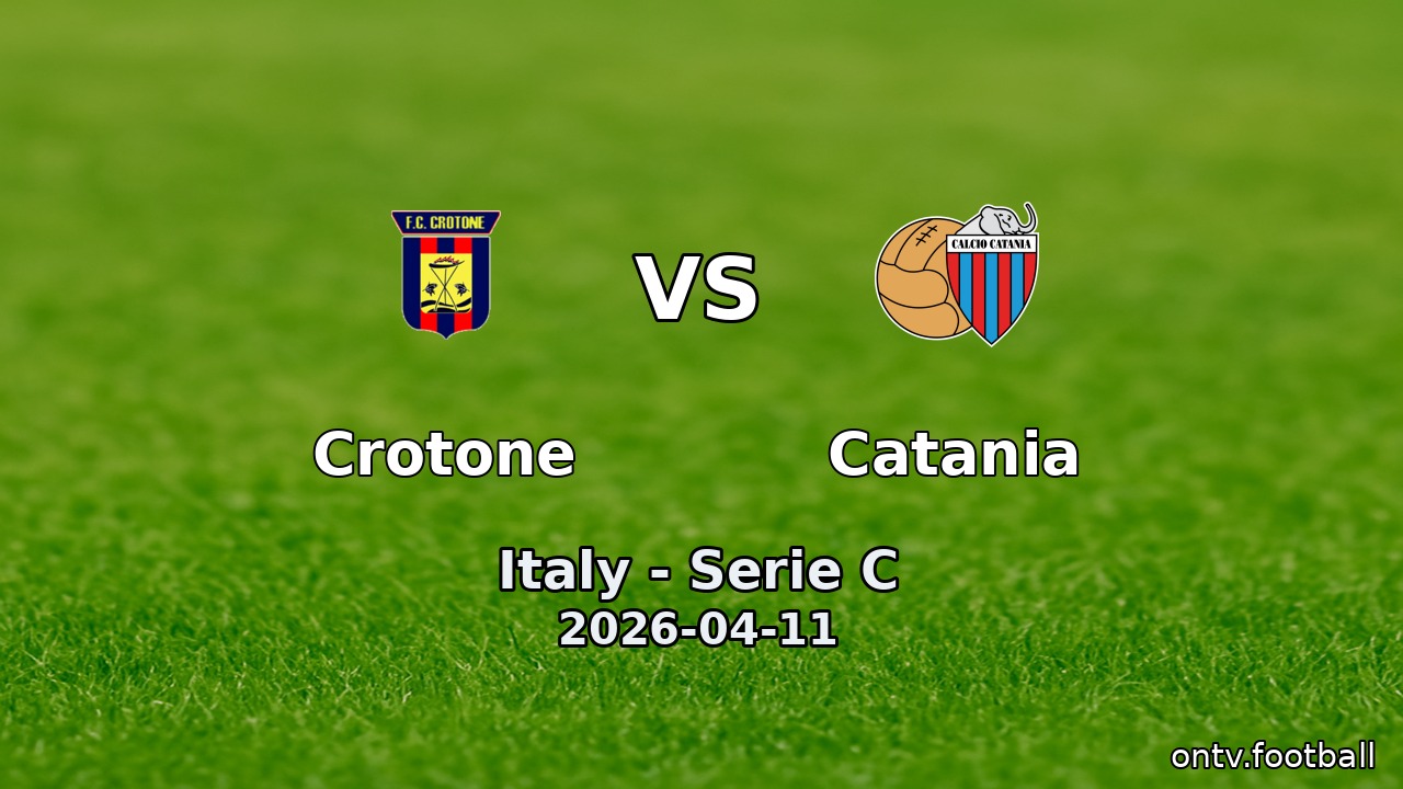 Crotone vs Catania