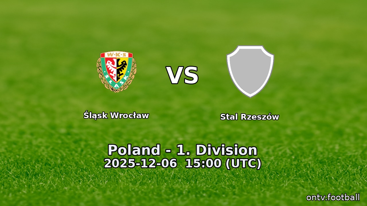 Śląsk Wrocław vs Stal Rzeszów