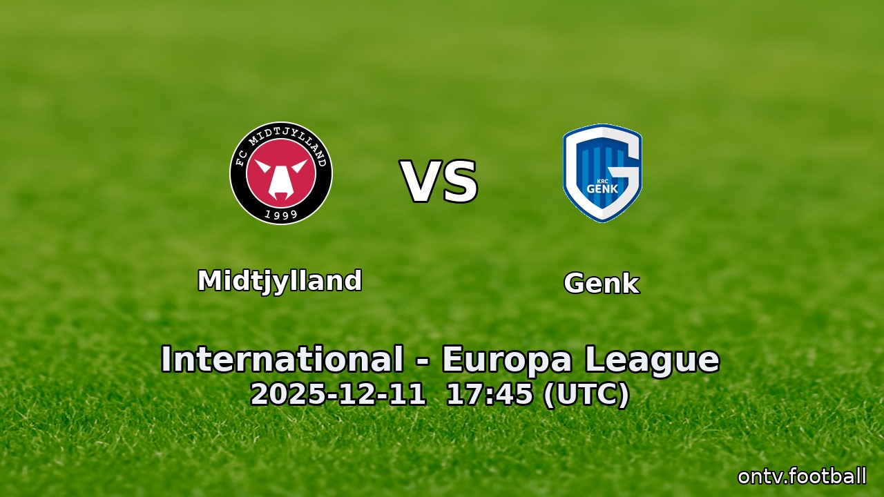 Midtjylland vs Genk