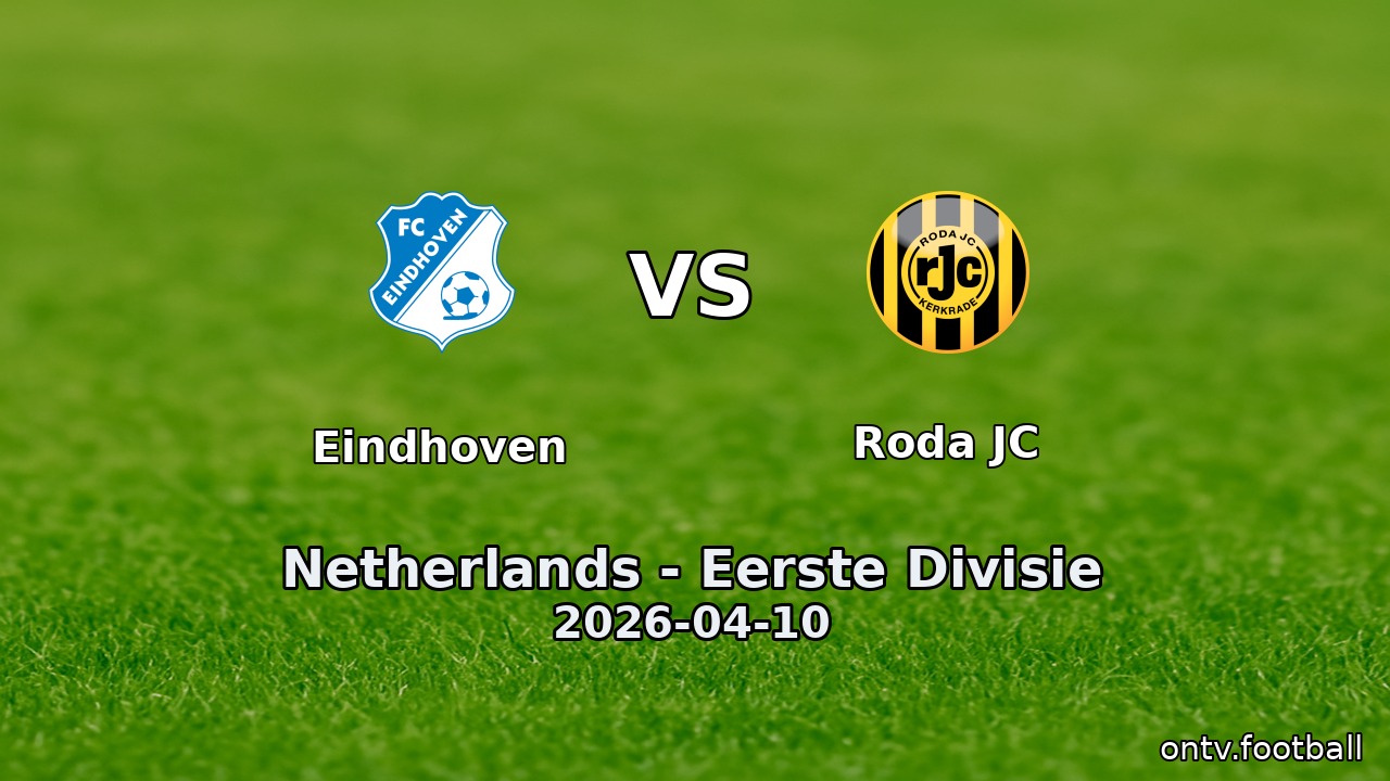 Eindhoven vs Roda JC