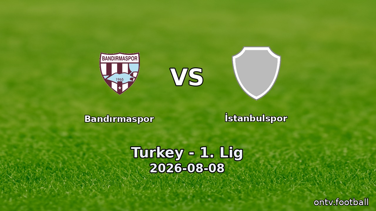 Bandırmaspor vs İstanbulspor