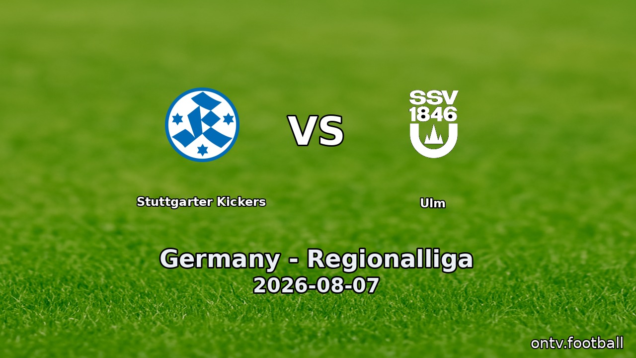 Stuttgarter Kickers vs Ulm