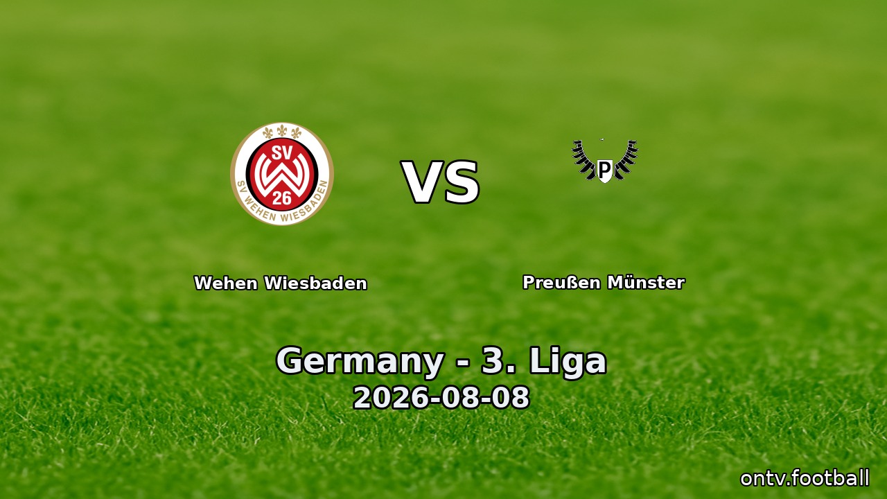 Wehen Wiesbaden vs Preußen Münster