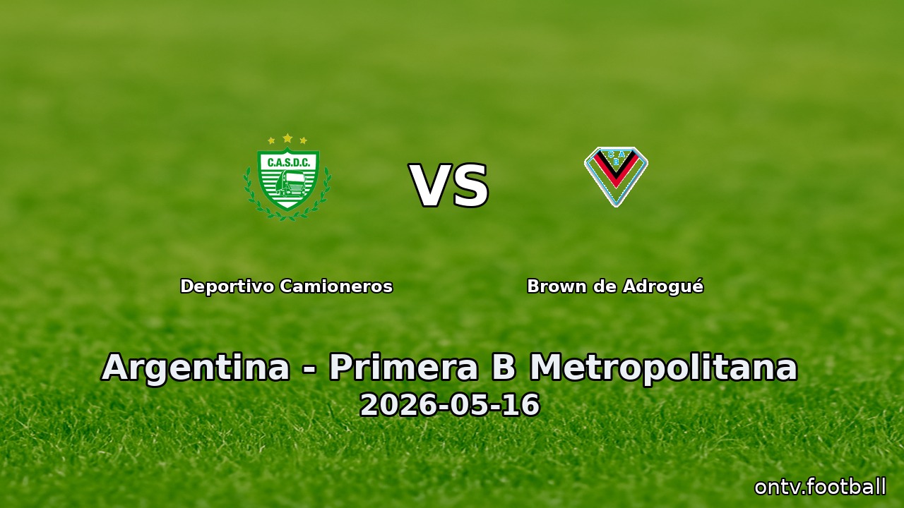 Deportivo Camioneros vs Brown de Adrogué