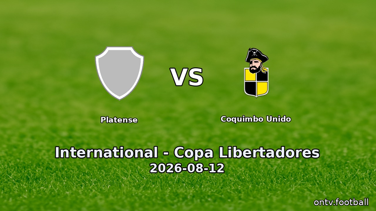 Platense vs Coquimbo Unido
