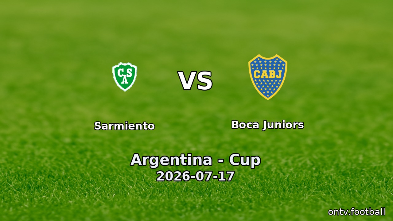 Sarmiento vs Boca Juniors