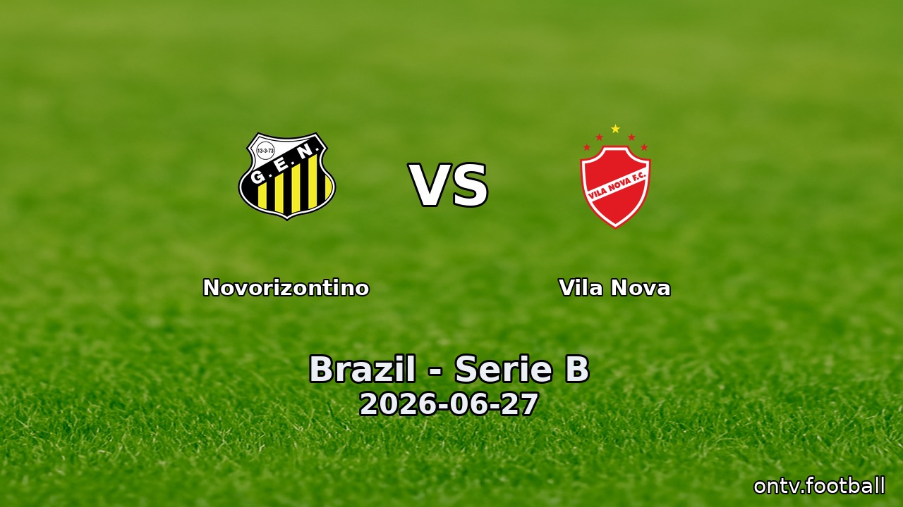 Novorizontino vs Vila Nova