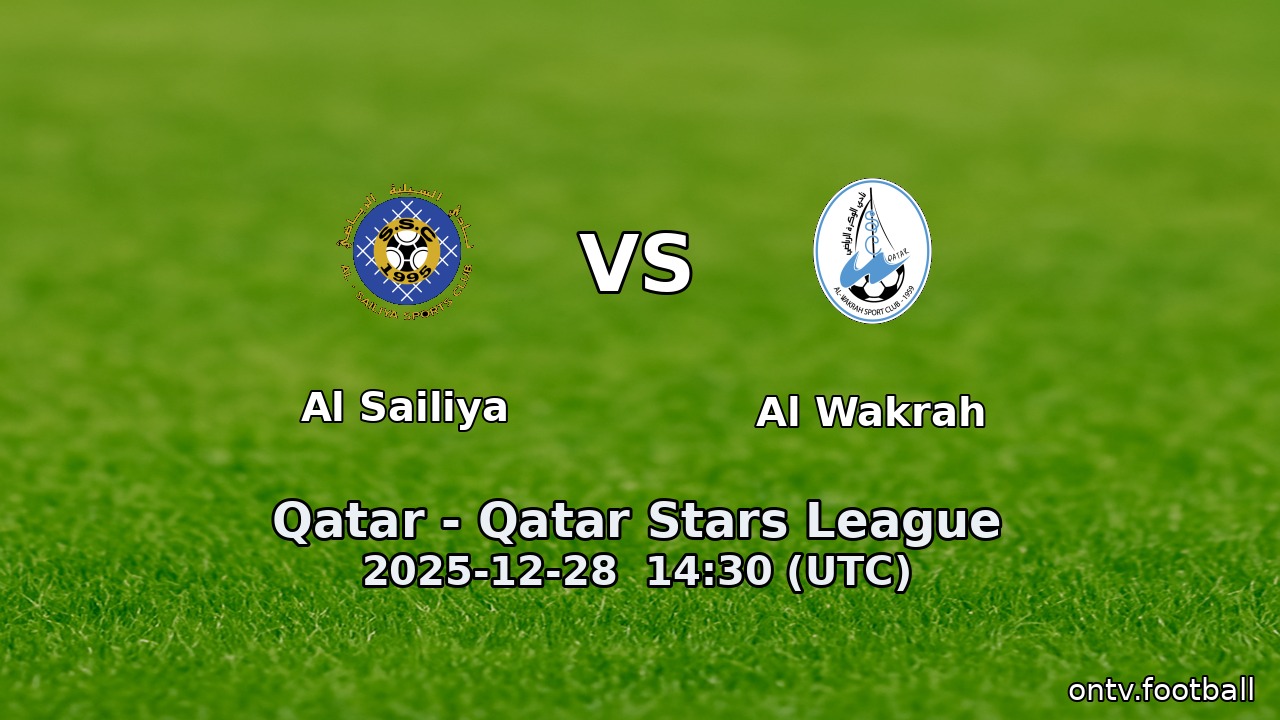 Al Sailiya vs Al Wakrah