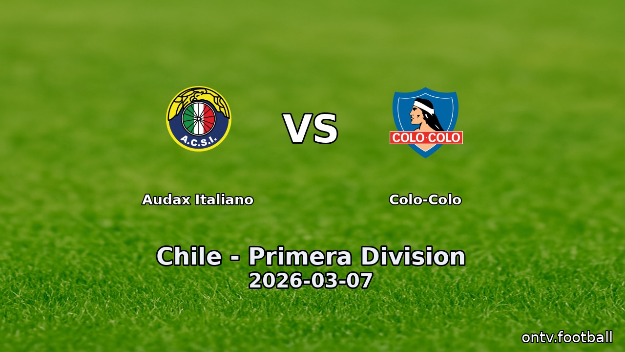 Audax Italiano vs Colo-Colo