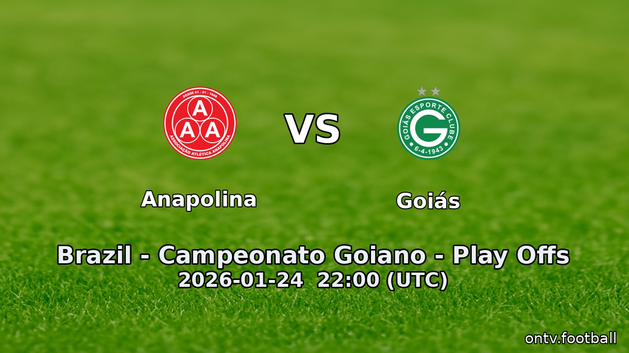 Anapolina vs Goiás