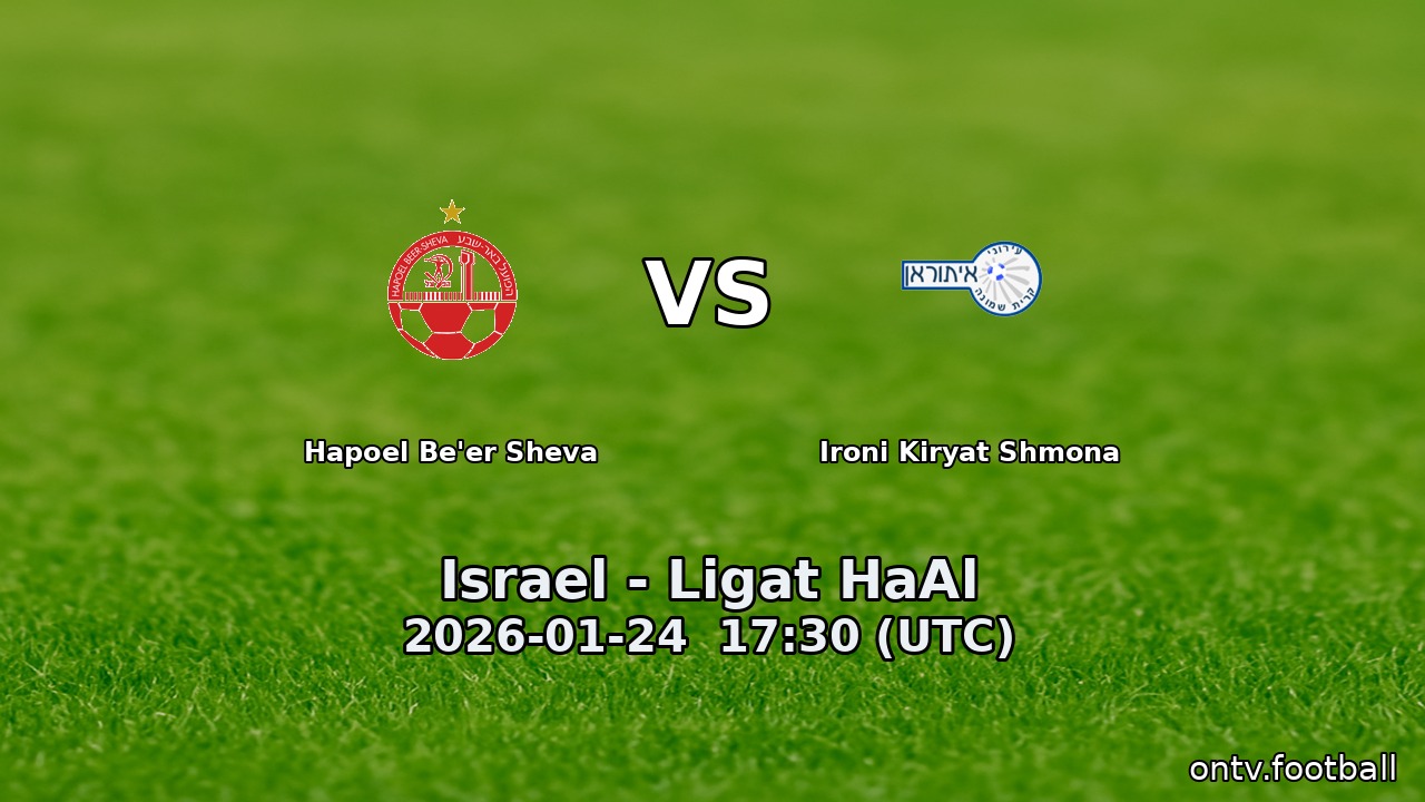 Hapoel Be'er Sheva vs Ironi Kiryat Shmona