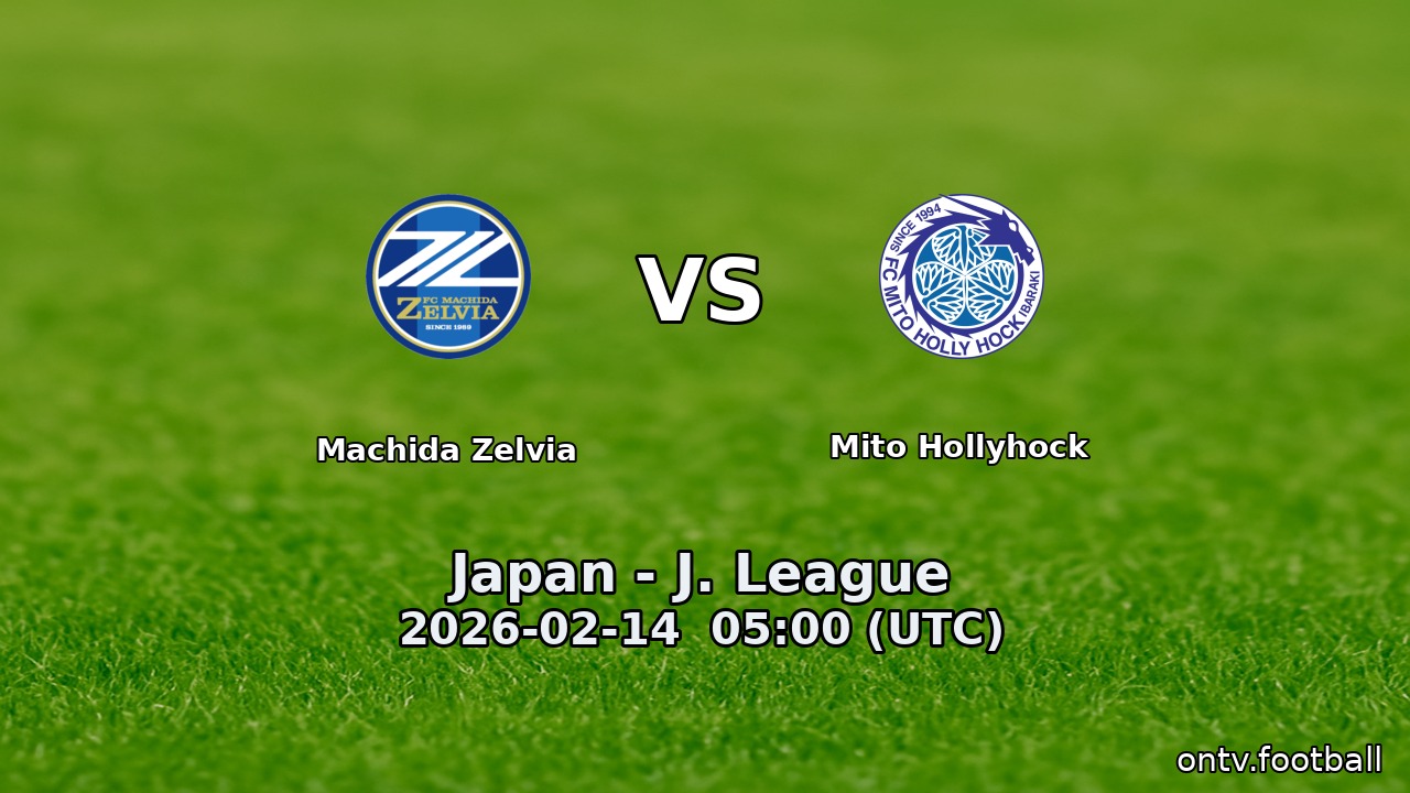 Machida Zelvia vs Mito Hollyhock