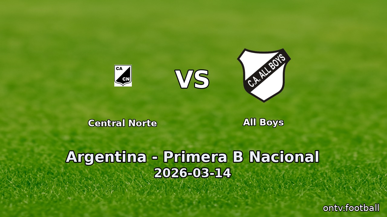 Central Norte vs All Boys