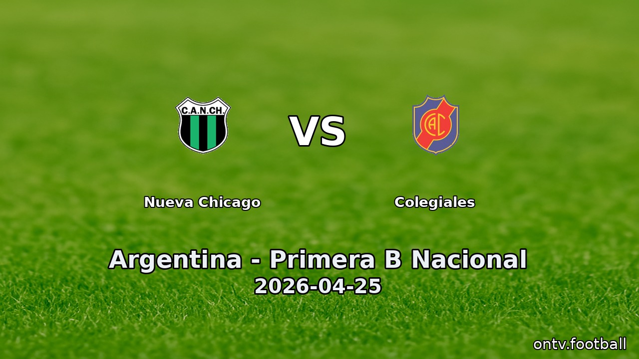 Nueva Chicago vs Colegiales