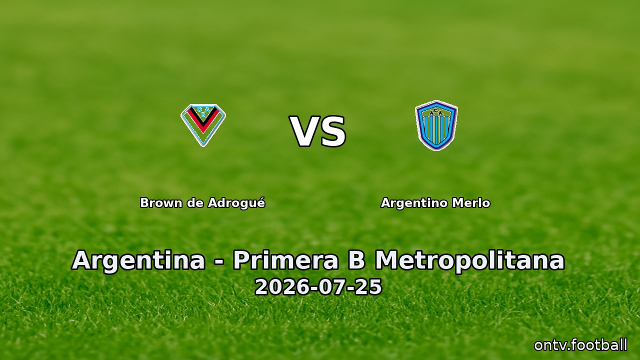 Brown de Adrogué vs Argentino Merlo