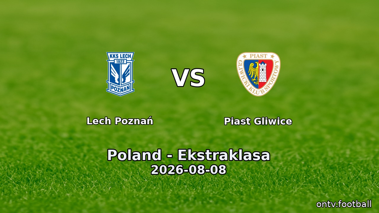 Lech Poznań vs Piast Gliwice