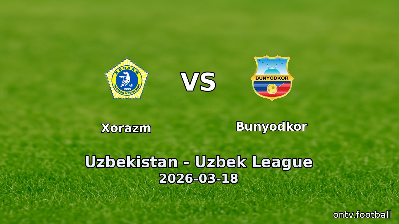 Xorazm vs Bunyodkor