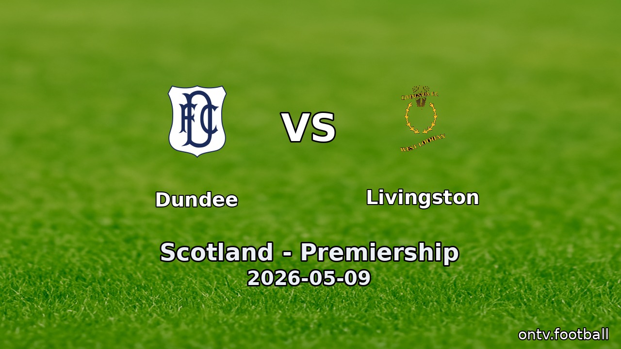 Dundee vs Livingston