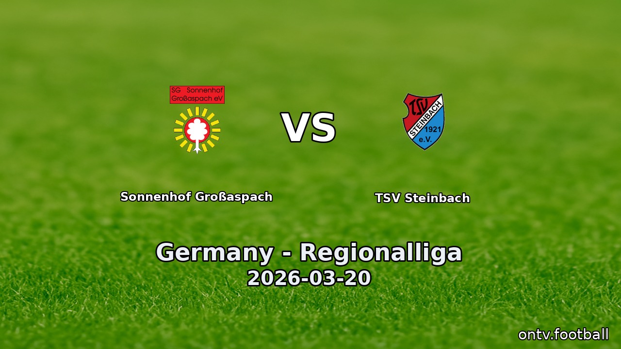 Sonnenhof Großaspach vs TSV Steinbach