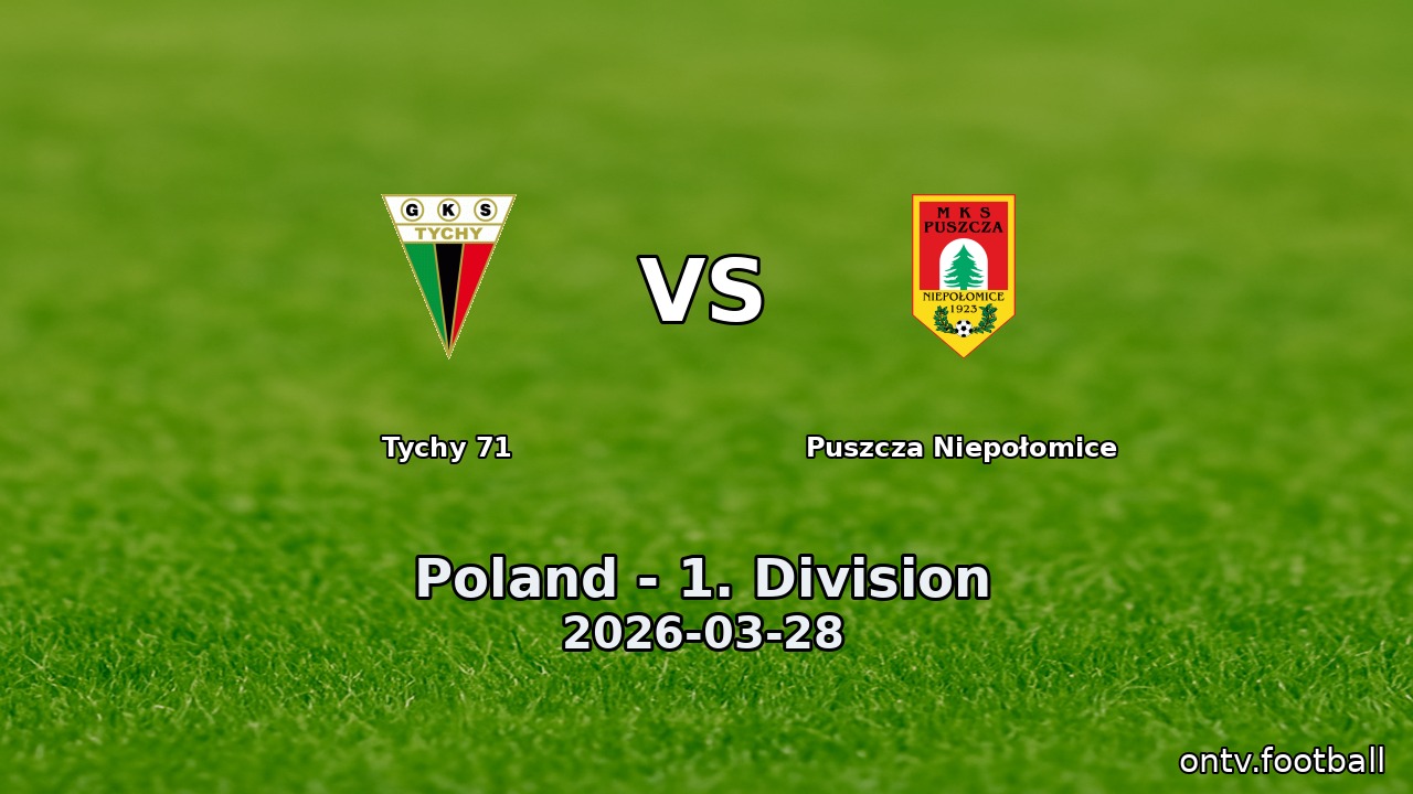 Tychy 71 vs Puszcza Niepołomice