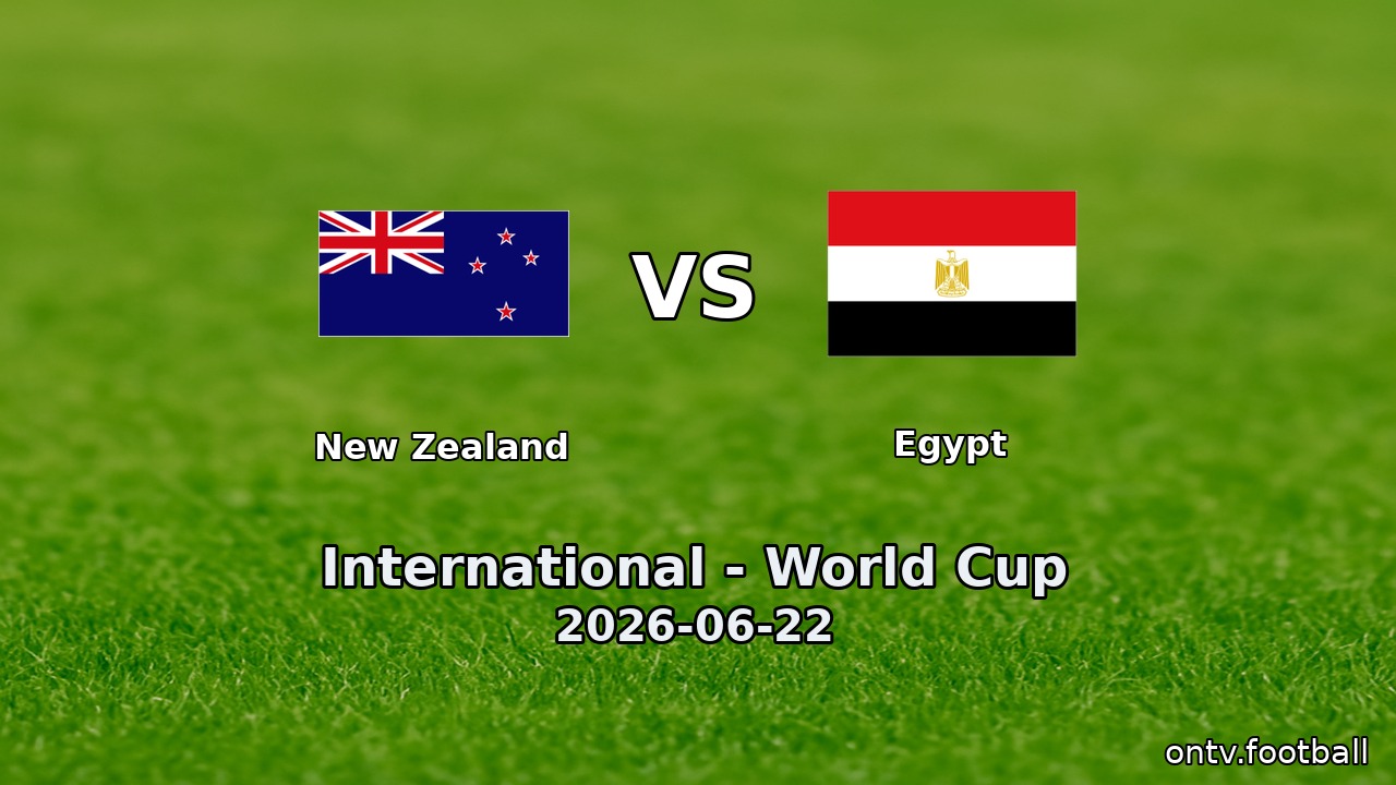New Zealand vs Egypt