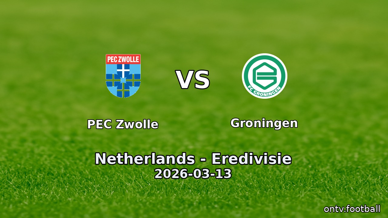 PEC Zwolle vs Groningen