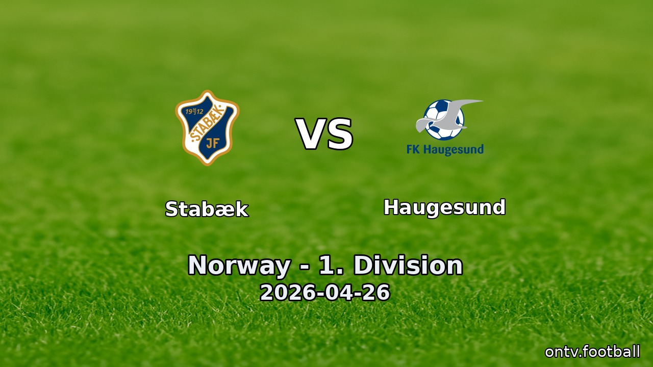 Stabæk vs Haugesund