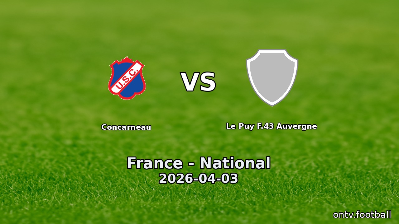 Concarneau vs Le Puy F.43 Auvergne