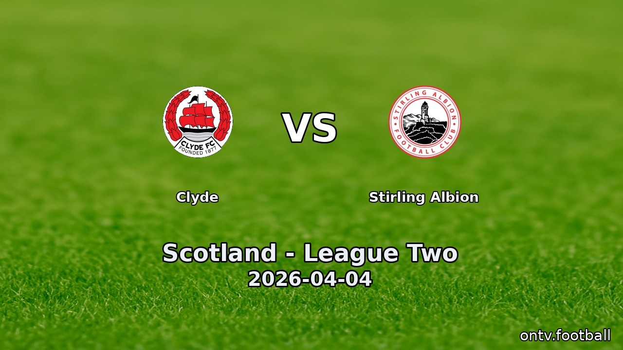 Clyde vs Stirling Albion