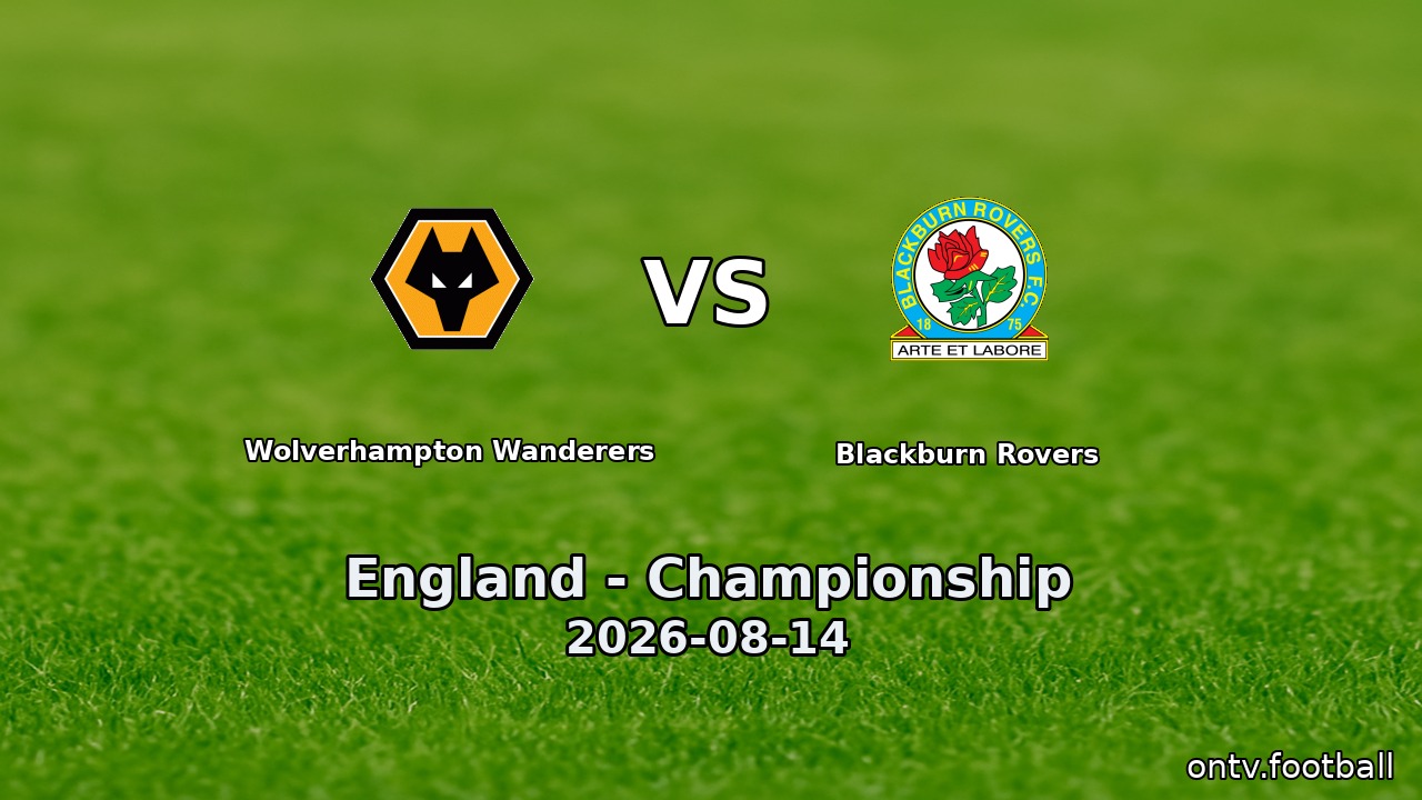 Wolverhampton Wanderers vs Blackburn Rovers