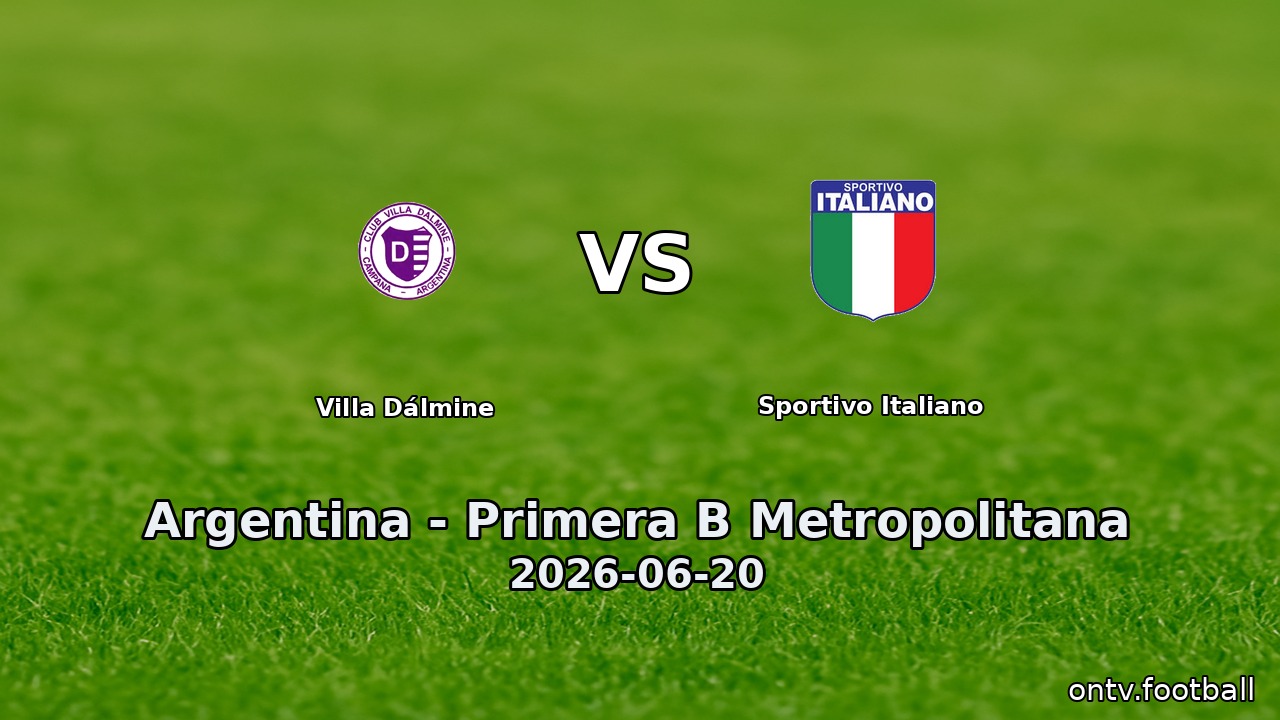 Villa Dálmine vs Sportivo Italiano