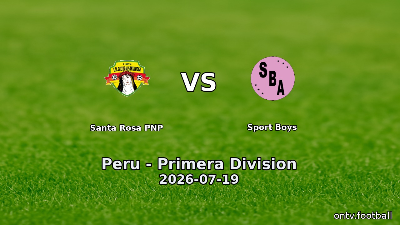 Santa Rosa PNP vs Sport Boys