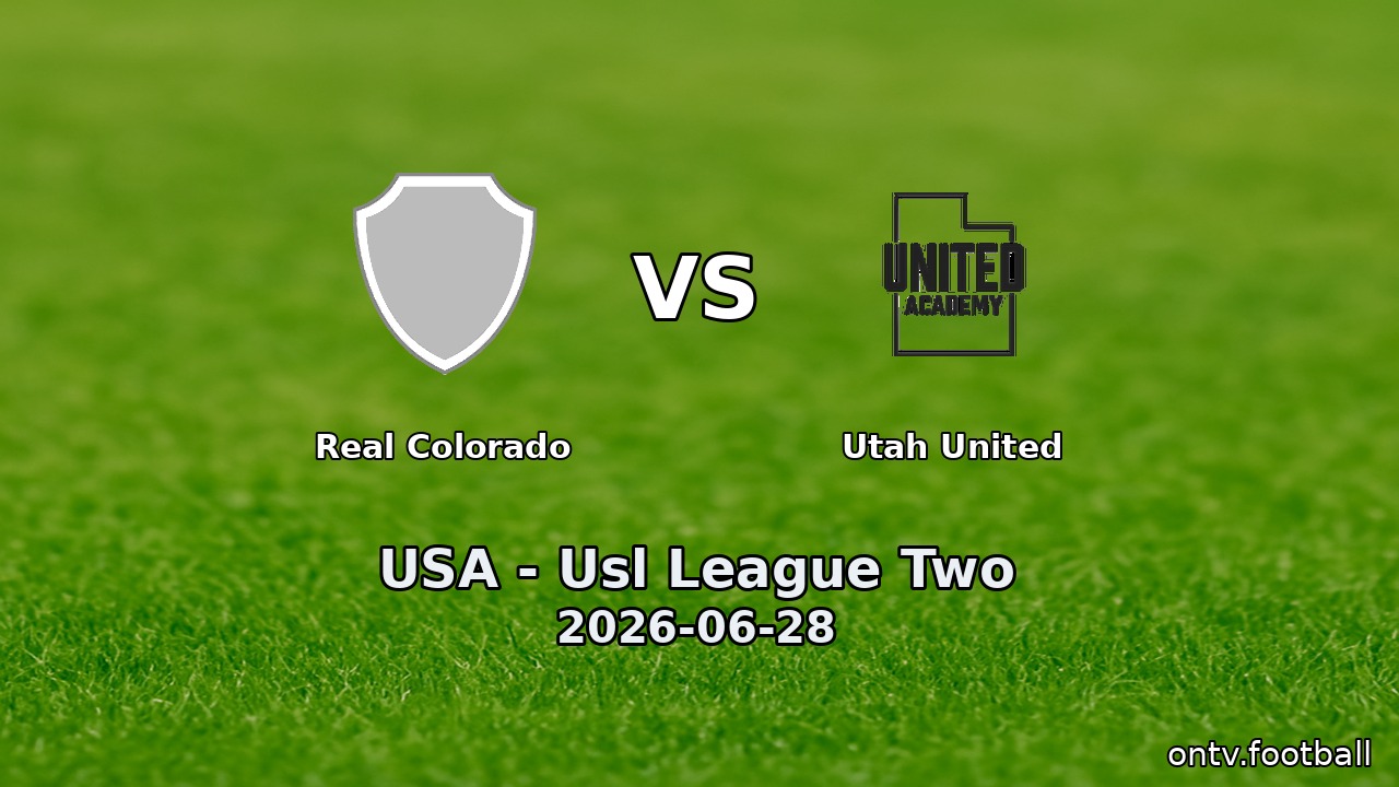 Real Colorado vs Utah United