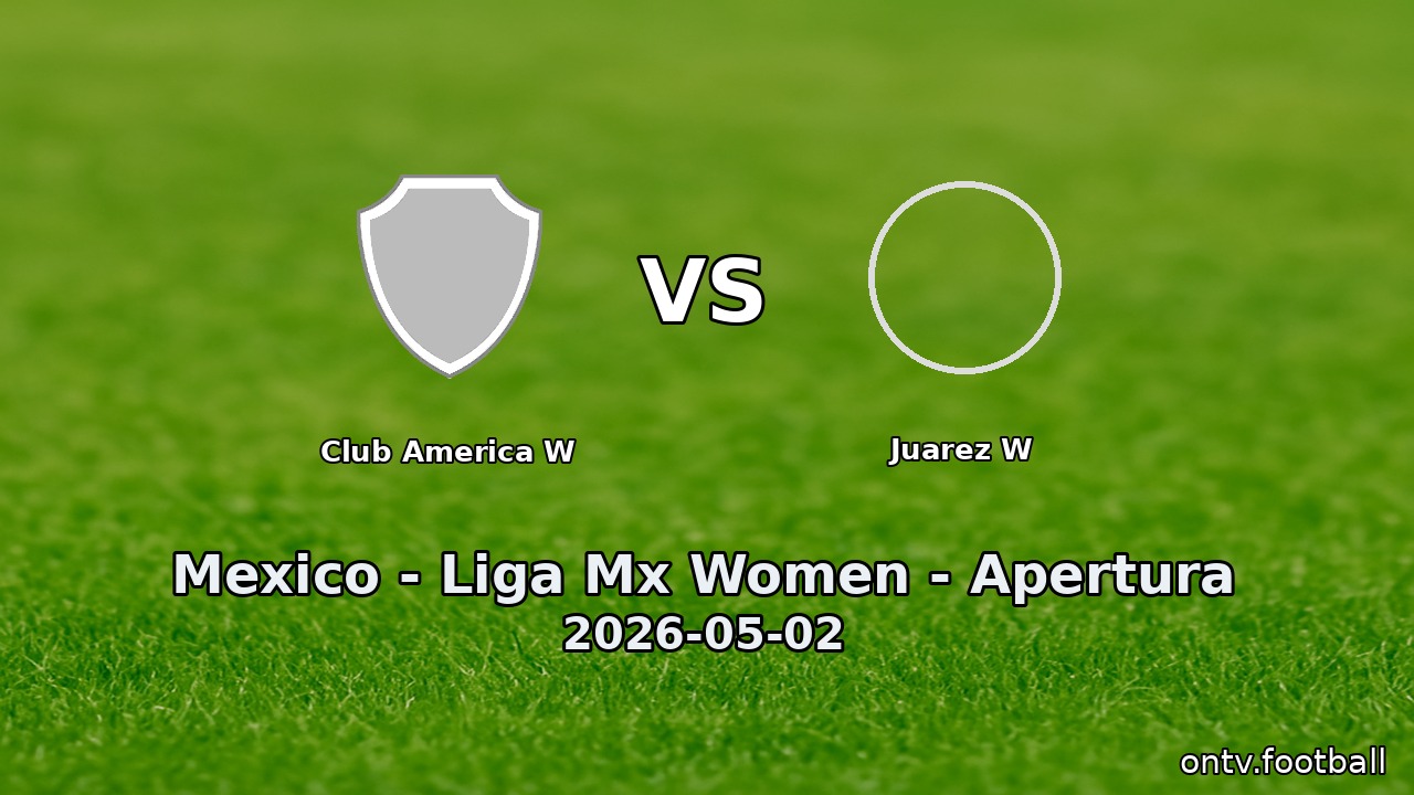 Club America W vs Juarez W